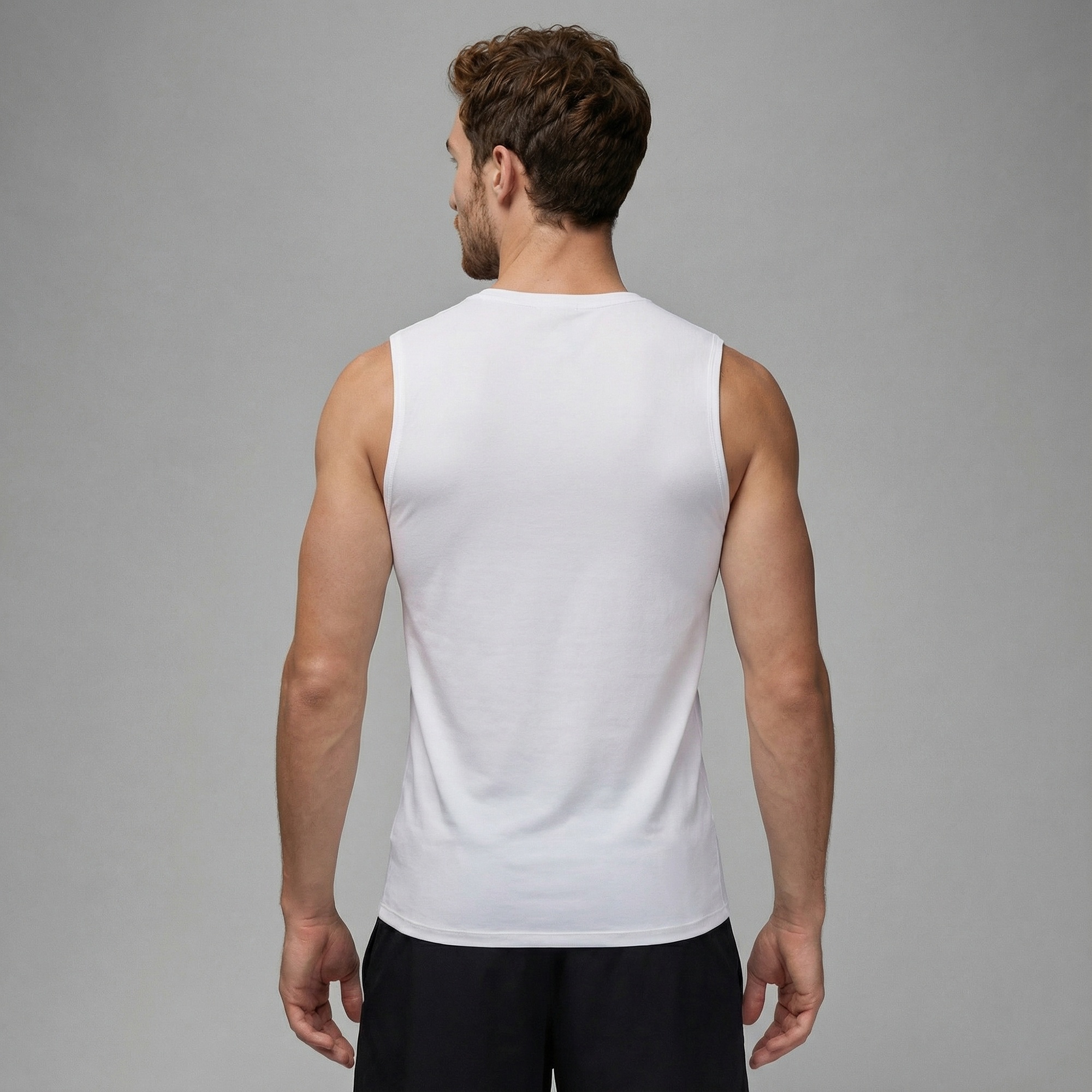 Jordan Dri-Fit Sport Erkek Beyaz Kolsuz T-Shirt