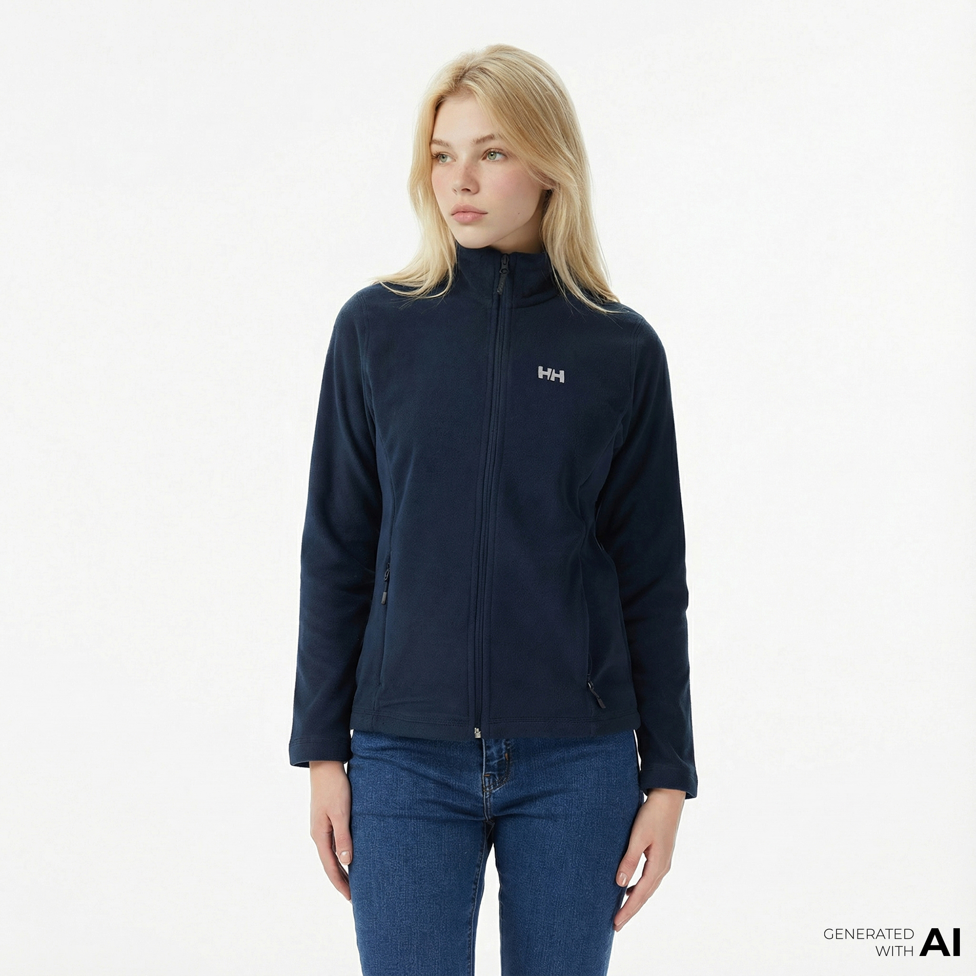  Helly Hansen Fullzip Polar Kadın Lacivert Ceket
