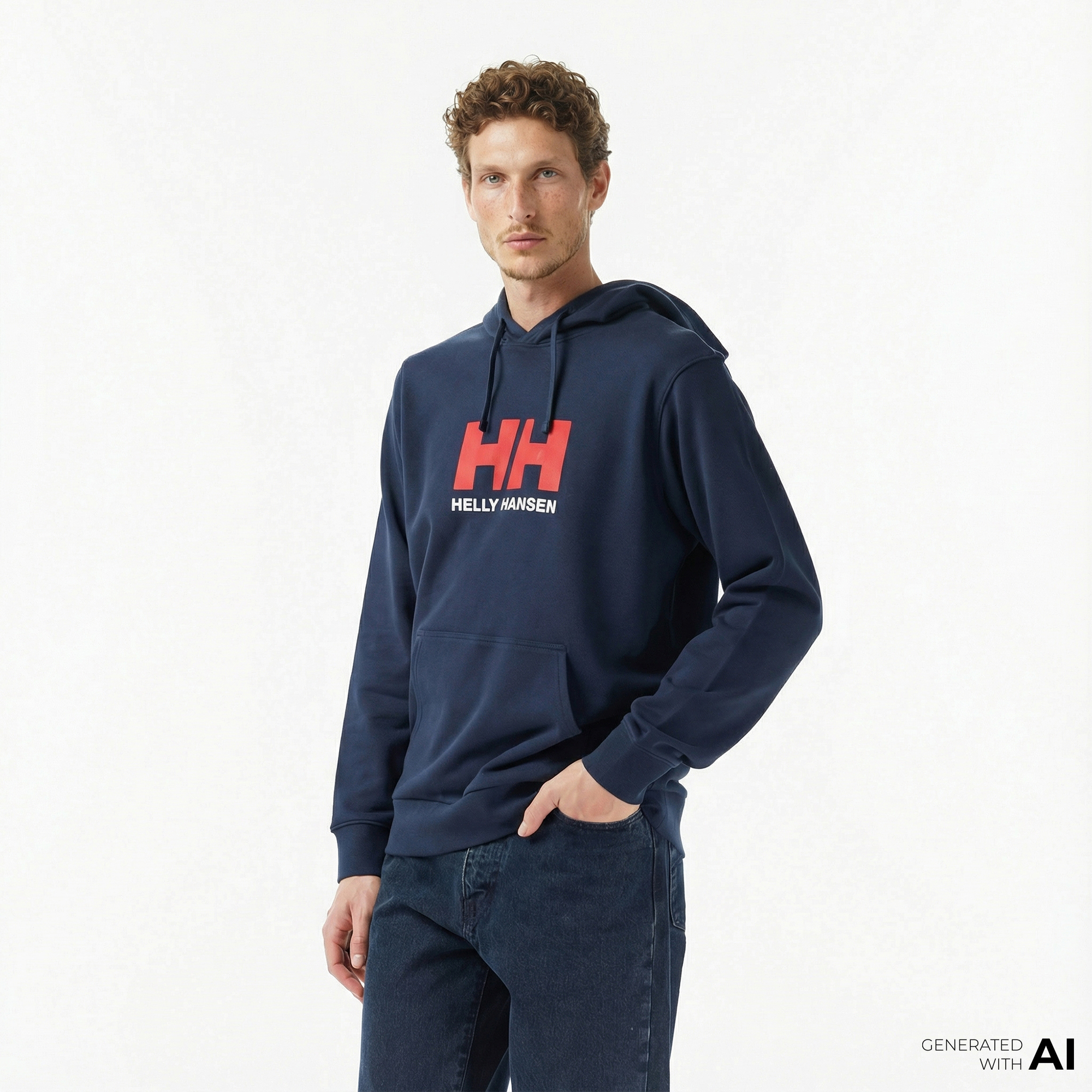  Helly Hansen Logo 3.0 Erkek Lacivert Sweatshirt