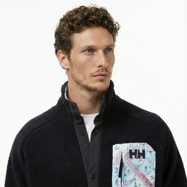 Helly Hansen Panorama Pile Snap Erkek Siyah Ceket