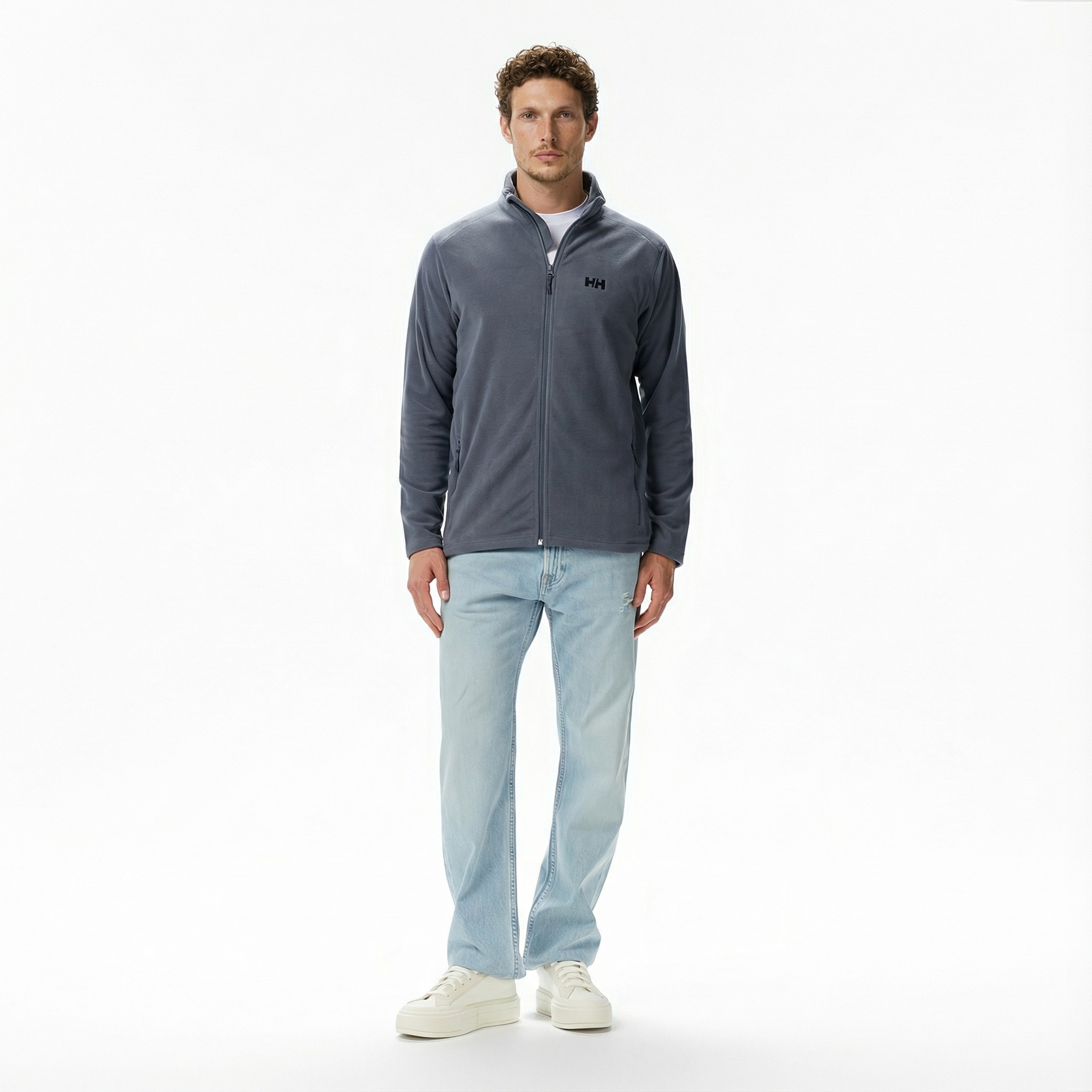 Helly Hansen Fullzip Polar Erkek Gri Ceket