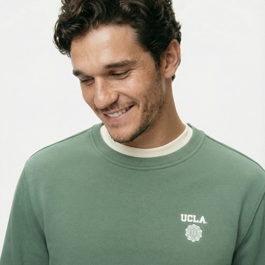  Ucla Valley Erkek Yeşil Sweatshirt