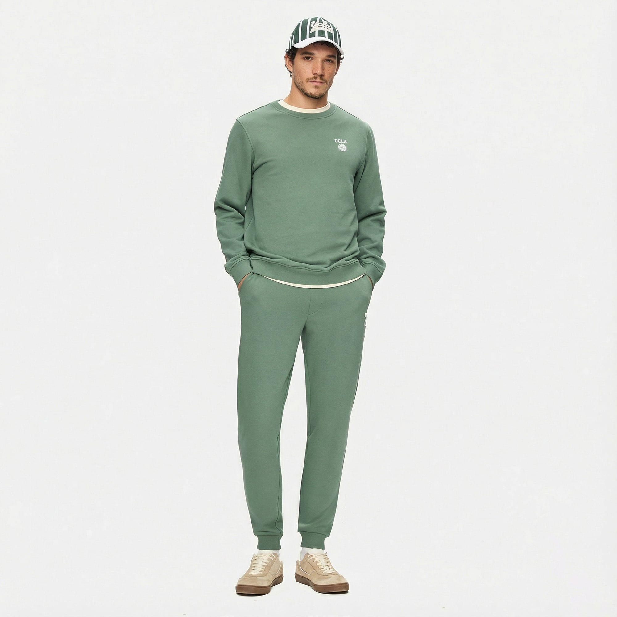 Ucla Valley Erkek Yeşil Sweatshirt