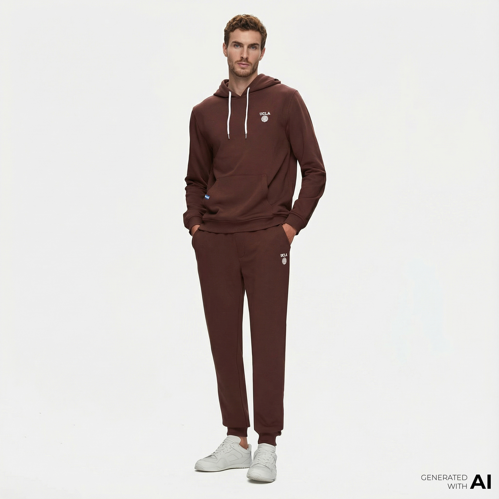  Ucla Luskin Erkek Kahverengi Eşofman Altı