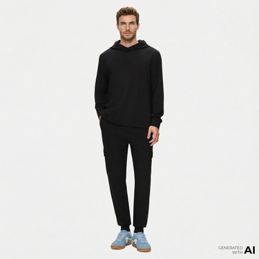  Ucla Daley Erkek Siyah Eşofman Altı