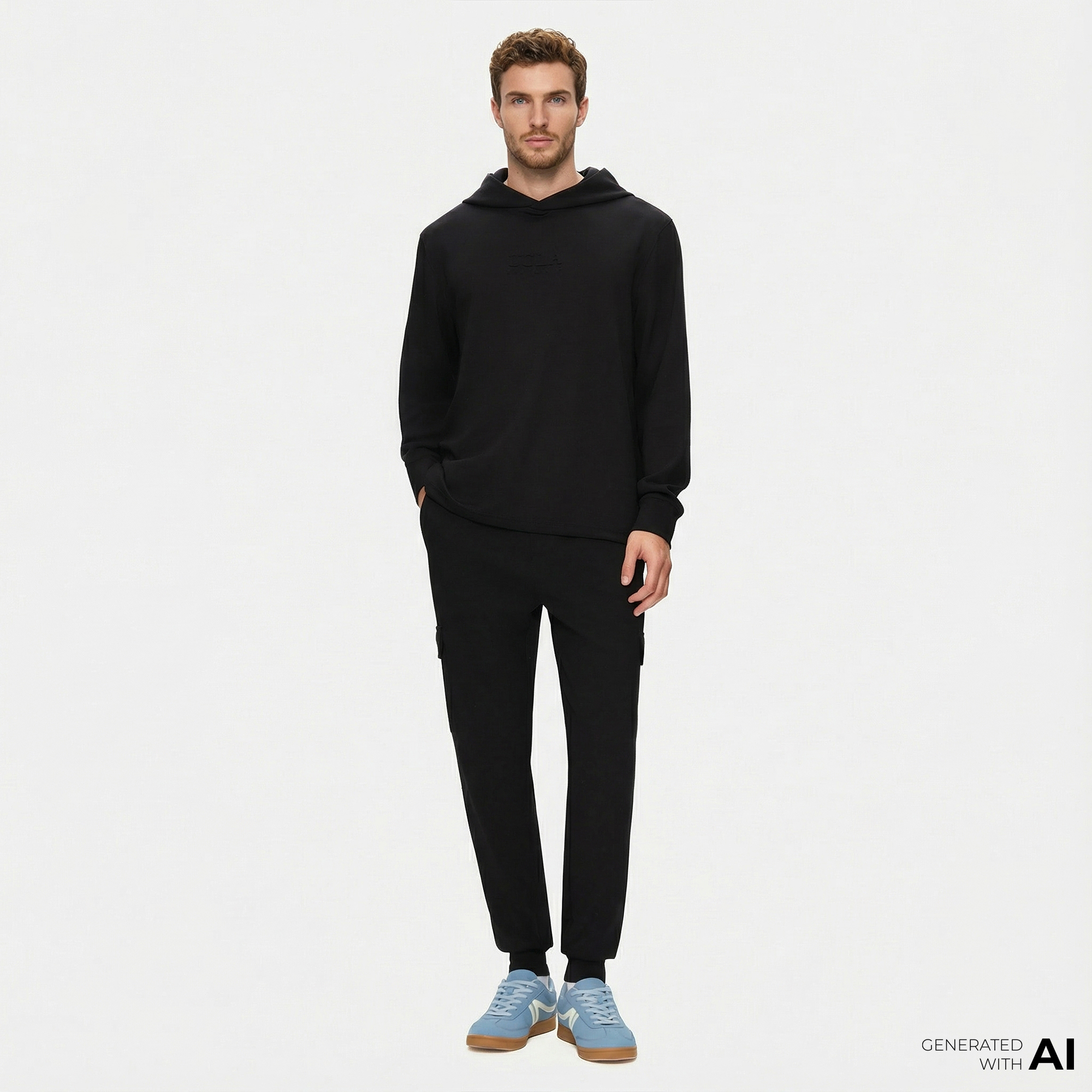  Ucla Daley Erkek Siyah Eşofman Altı