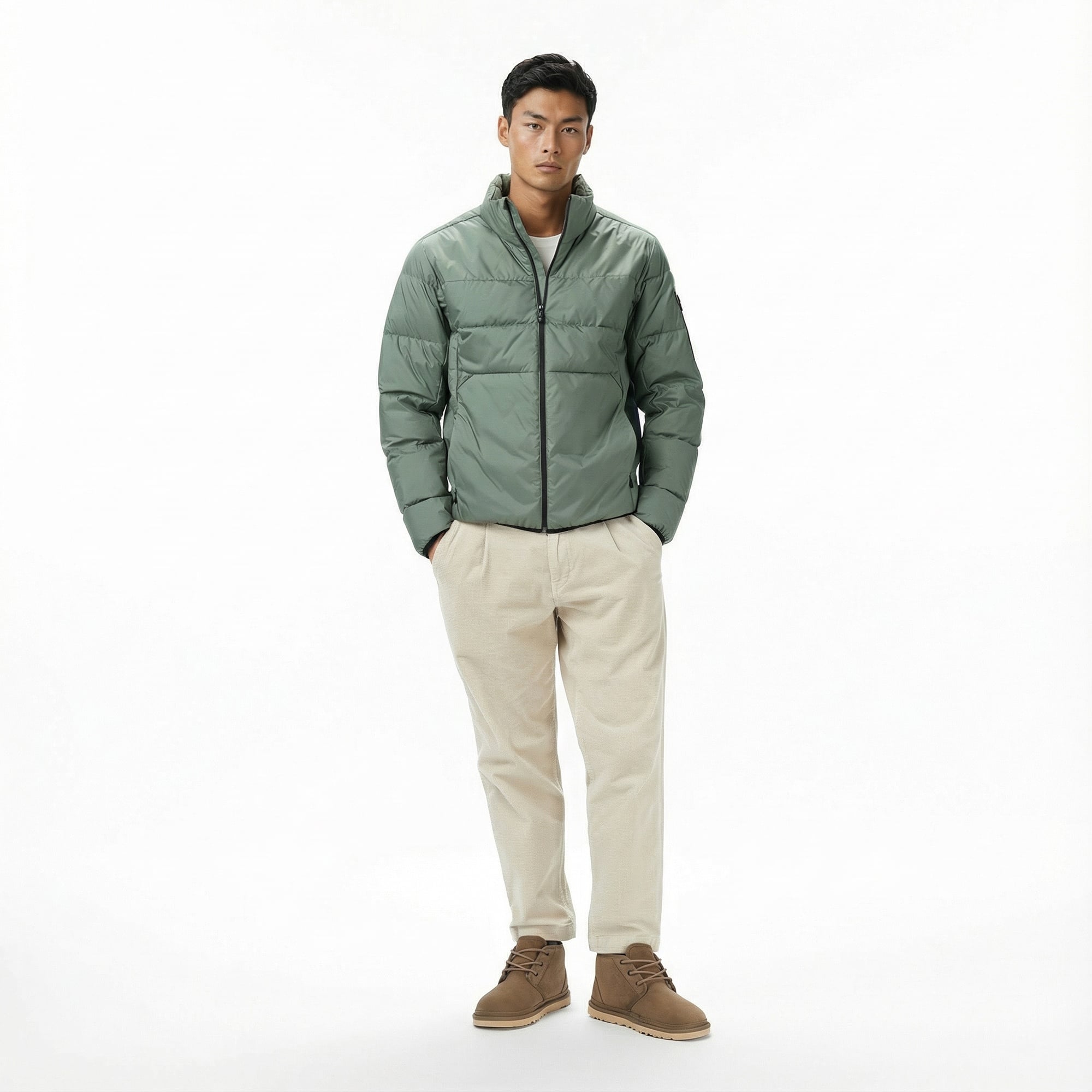 Boss Urbanex Puffer Erkek Yeşil Mont