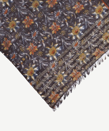  YARGICI Çiçek Desenli Yün Şal