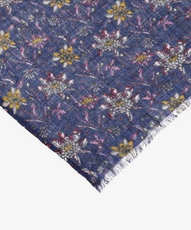  YARGICI Çiçek Desenli Yün Şal