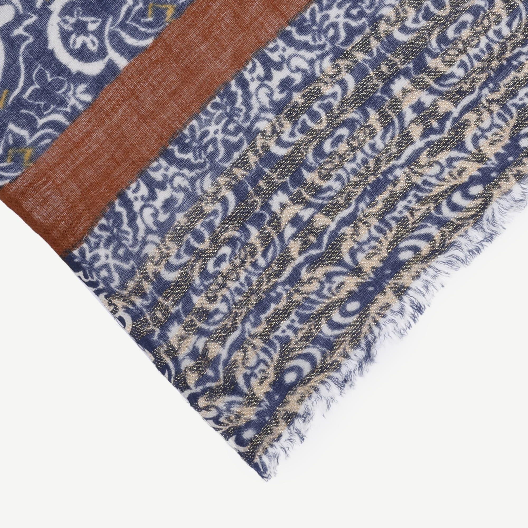 YARGICI Karışık Desenli Yün Şal