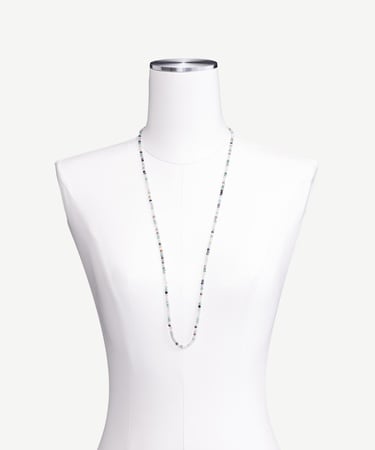  YARGICI Kapama Detaylı Uzun Doğal Taş Kolye