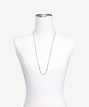  YARGICI Uzun Silver Zincir Kolye