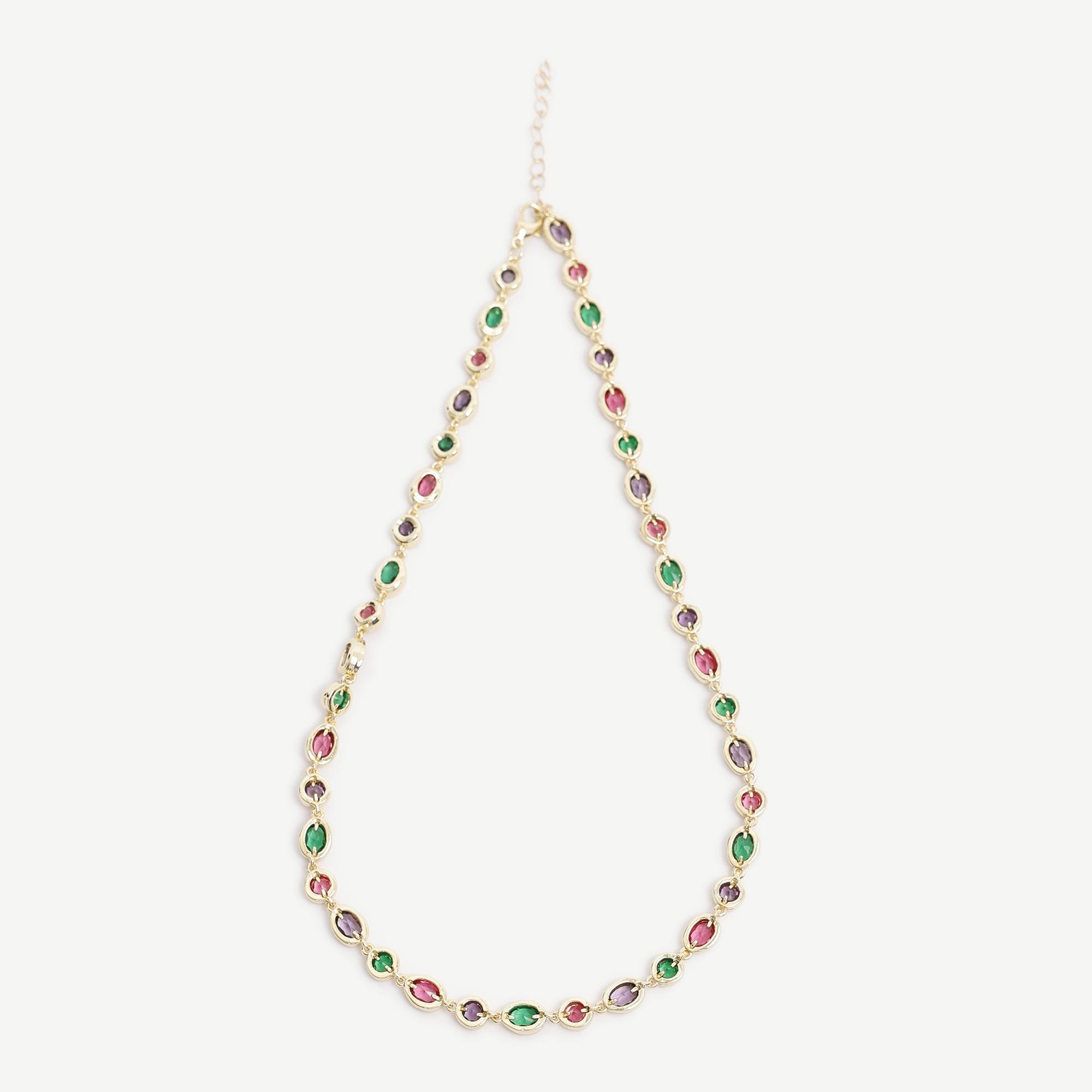 YARGICI Cam Taş Detaylı Kolye