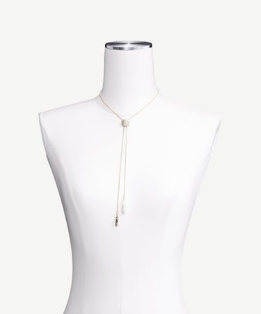  YARGICI İnci Detaylı Uzun Kolye