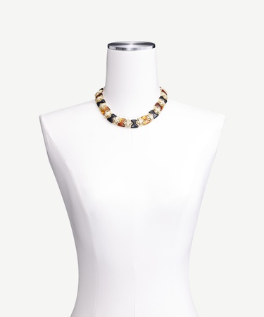  YARGICI Reçine Detaylı Gold Kolye