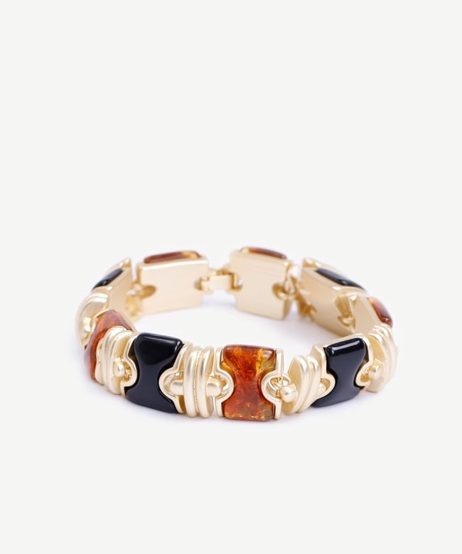  YARGICI Reçine Detaylı Gold Bileklik