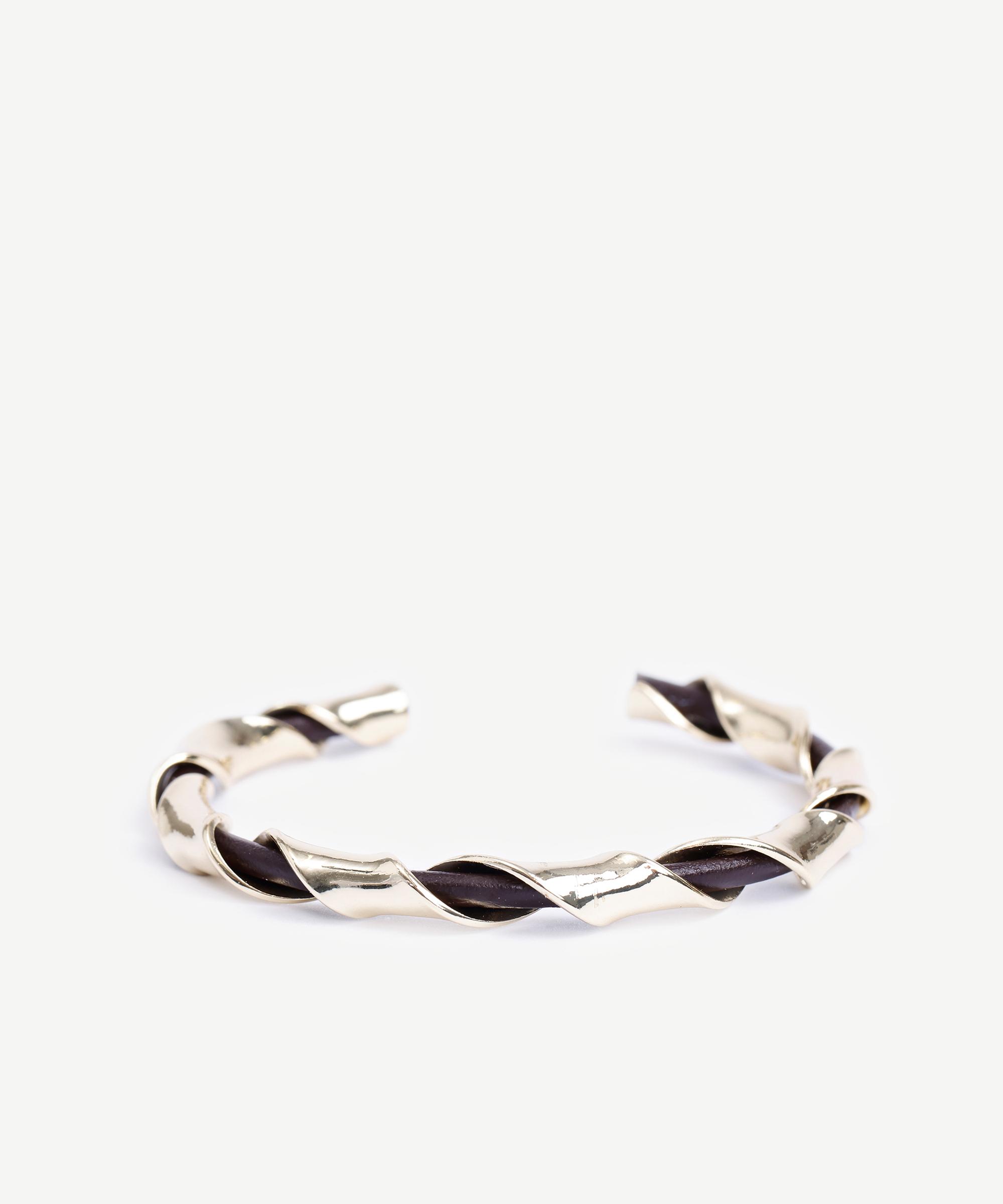  YARGICI Deri Detaylı Cuff Bileklik