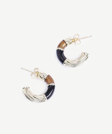  YARGICI Mine Detaylı Halka Küpe