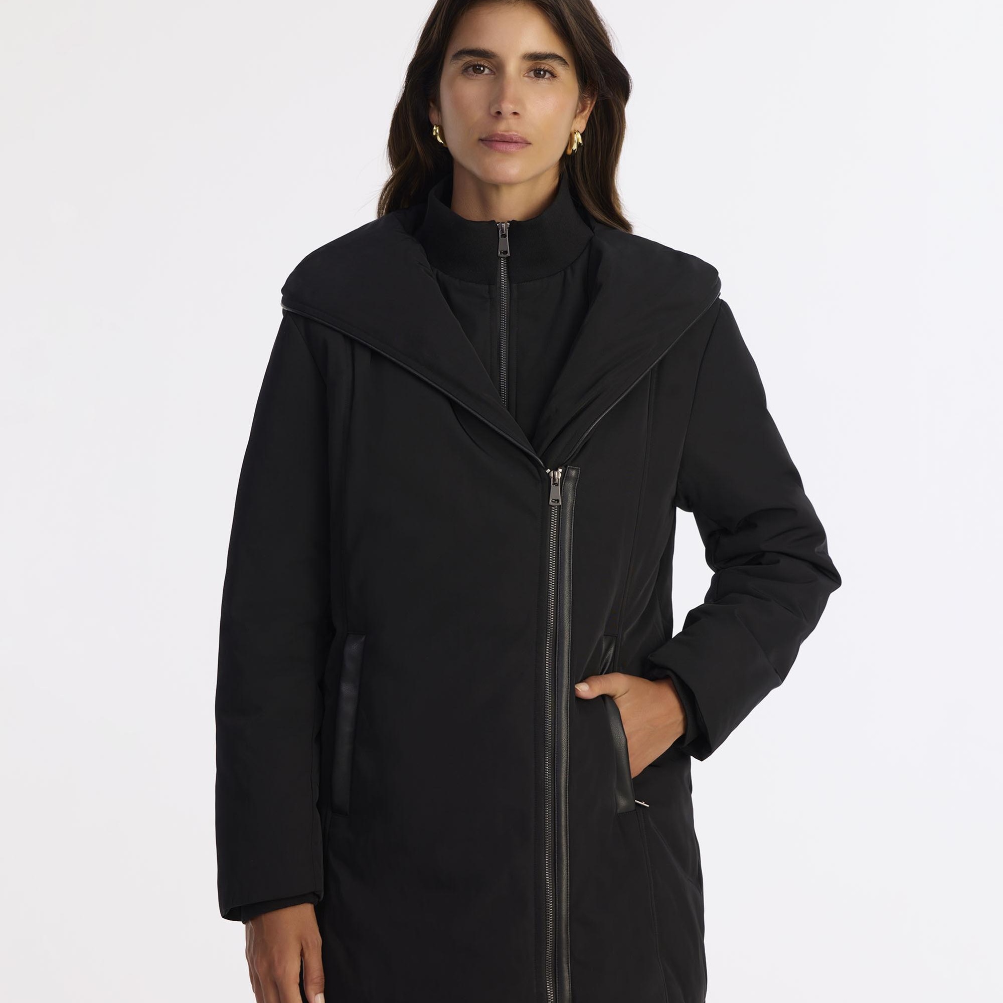 YARGICI Regular Kapüşonlu Yaka Uzun Kol Pardösü