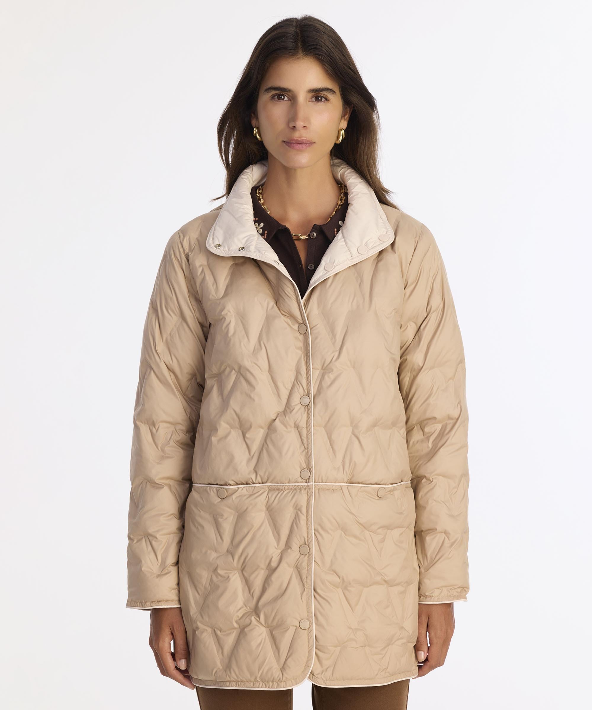  YARGICI Regular Dik Yaka Uzun Kol Pardösü