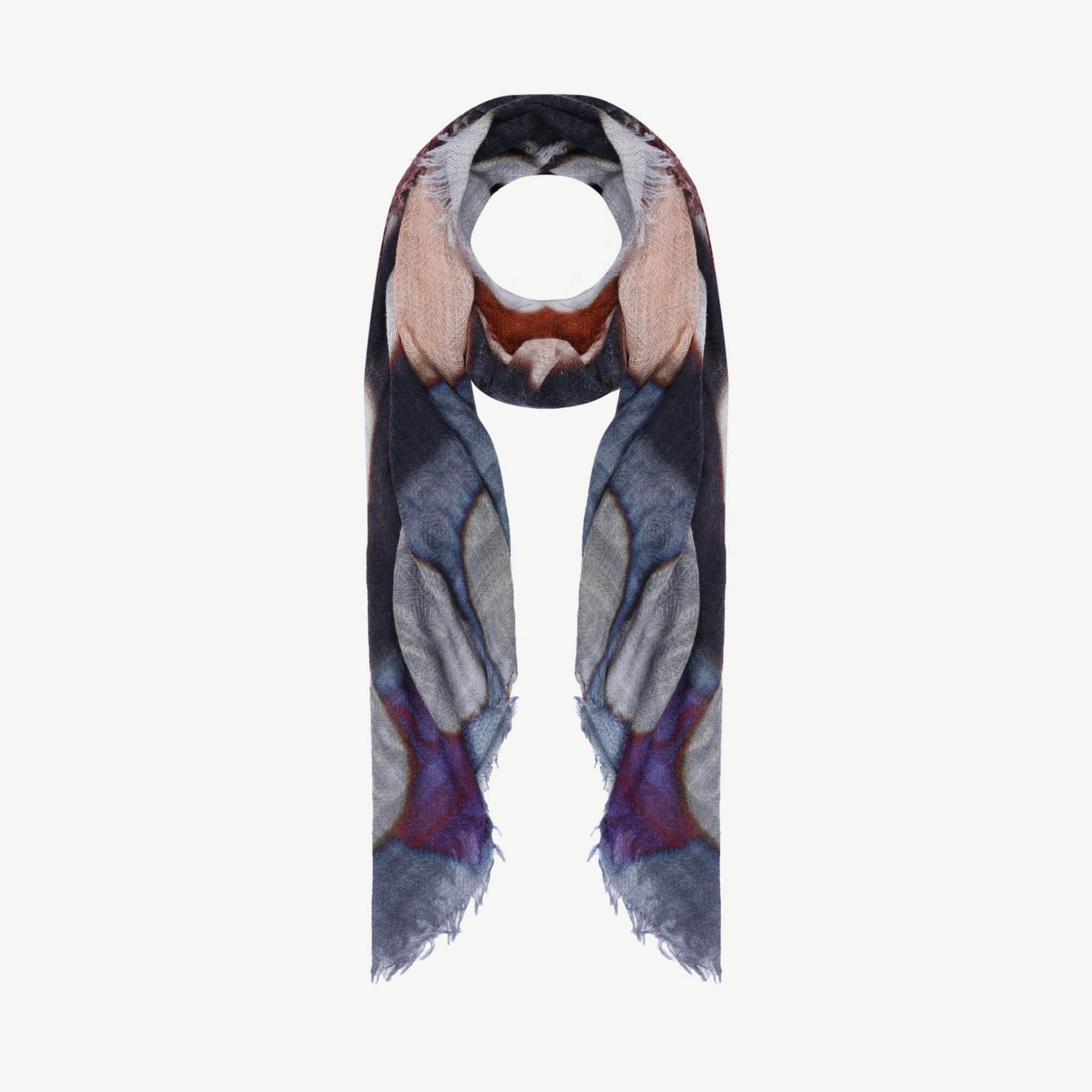 YARGICI Desenli Yün Şal