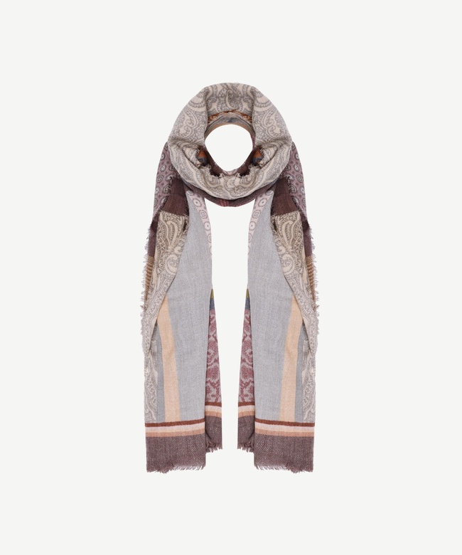  YARGICI Etnik Desenli Yün Şal