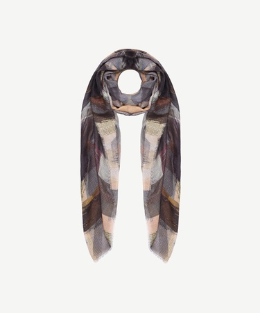 YARGICI Karışık Desenli Yün Şal