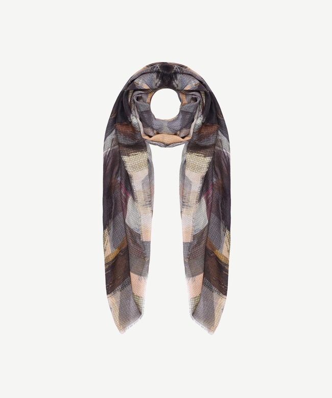  YARGICI Karışık Desenli Yün Şal