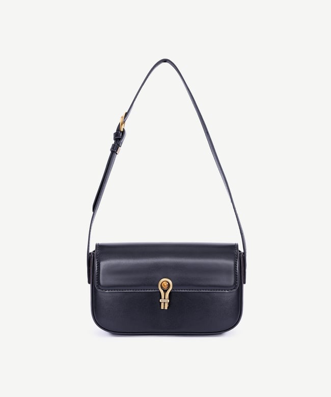  YARGICI Deri Görünümlü Toka Detaylı Omuz Çantası