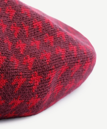  YARGICI Yün Karışımlı Bordo Fransız Şapkası