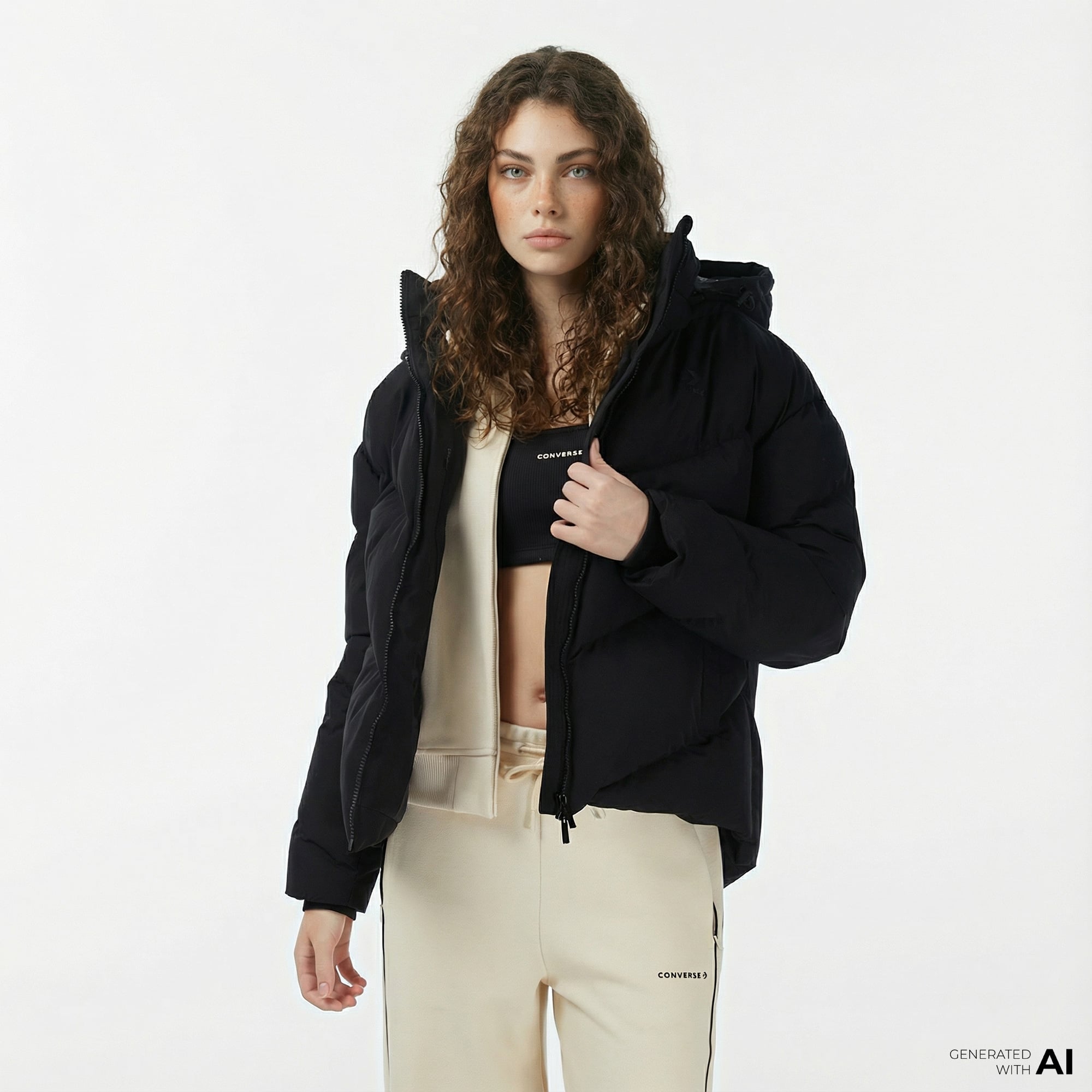  Converse Kadın Siyah Mont