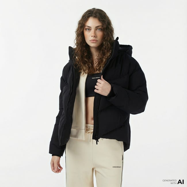  Converse Kadın Siyah Mont