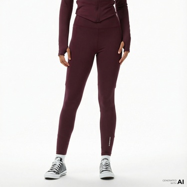  Converse Kadın Bordo Tayt