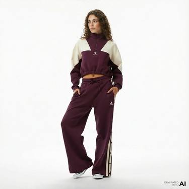  Converse Kadın Bordo Eşofman Altı