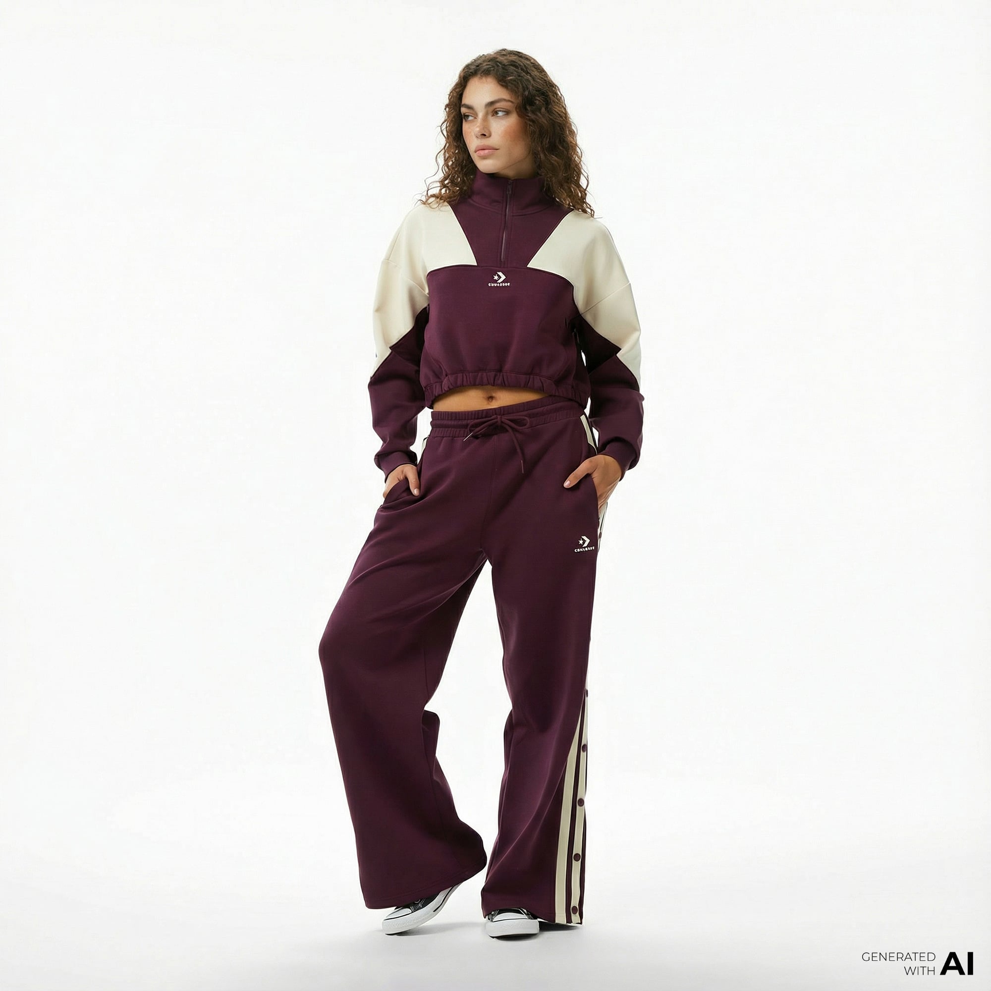  Converse Kadın Bordo Eşofman Altı