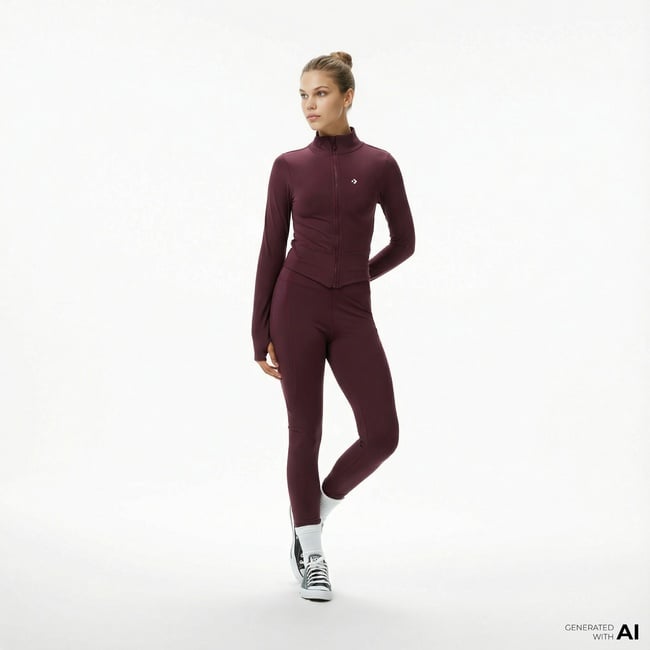  Converse Kadın Bordo Tayt