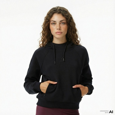  Converse Kadın Siyah Sweatshirt