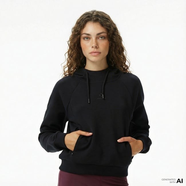  Converse Kadın Siyah Sweatshirt