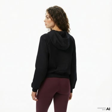  Converse Kadın Siyah Sweatshirt