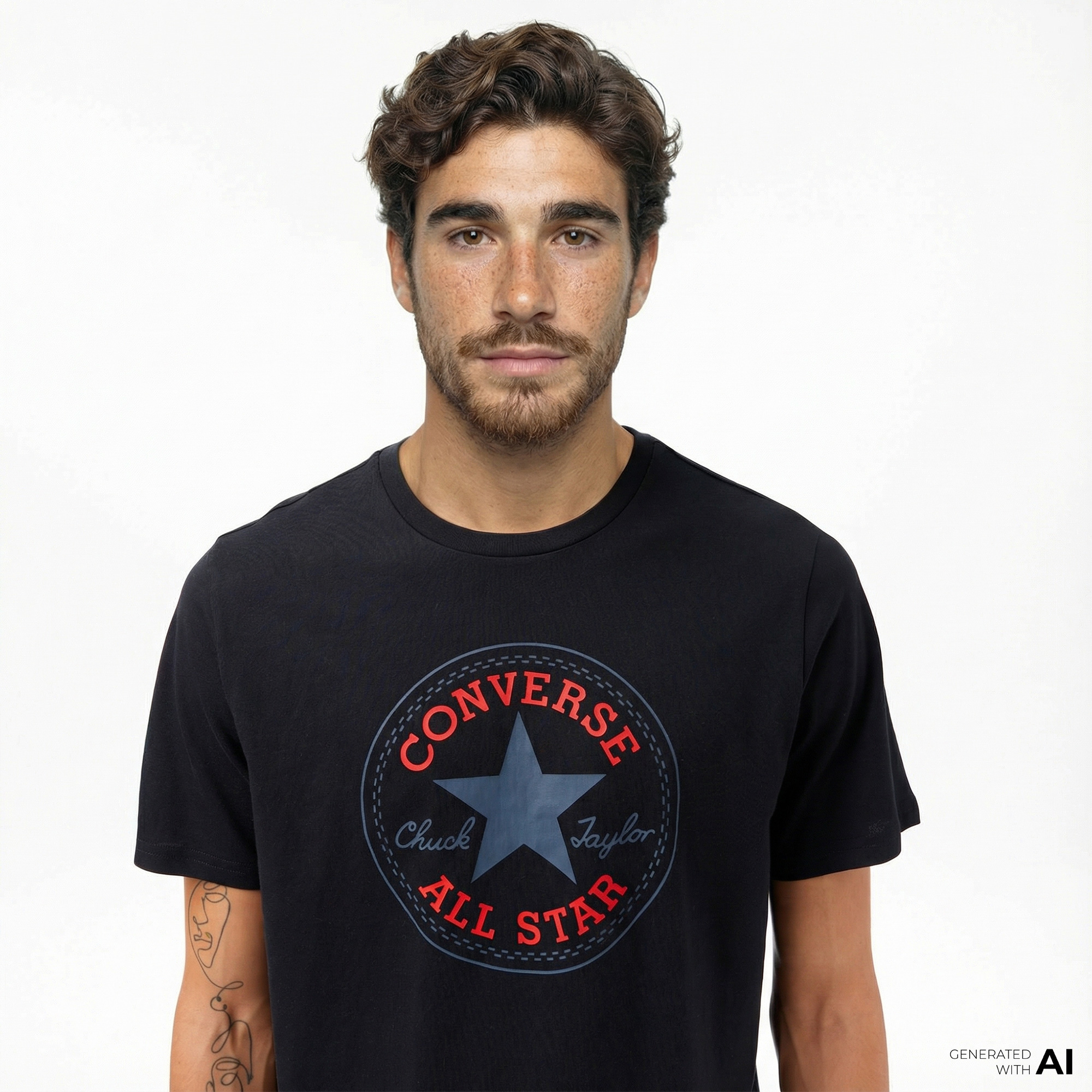  Converse Erkek Siyah T-Shirt