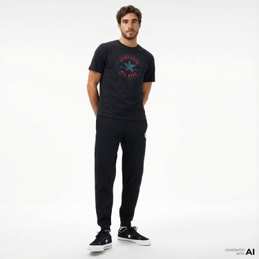  Converse Erkek Siyah T-Shirt