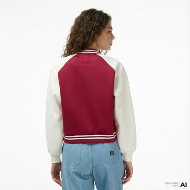  Converse Unisex Bordo Ceket