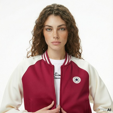  Converse Unisex Bordo Ceket
