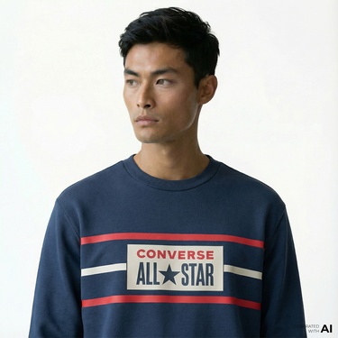  Converse Erkek Lacivert Sweatshirt