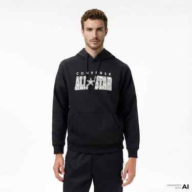  Converse Erkek Siyah Sweatshirt