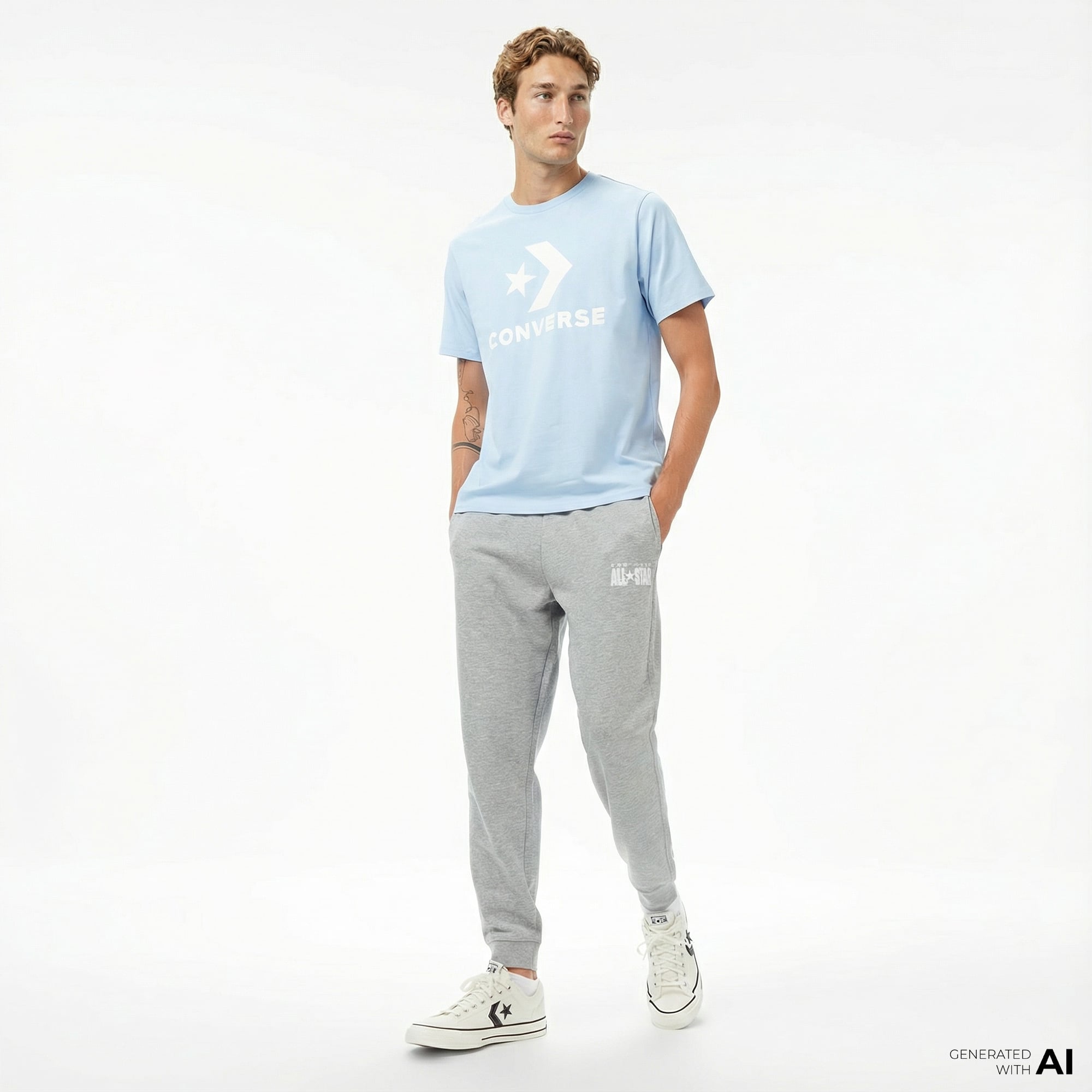  Converse Erkek Gri Pantolon