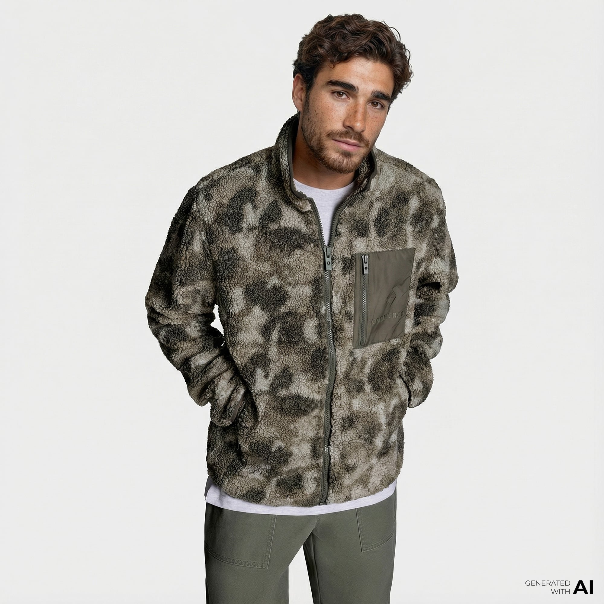  Converse Erkek Haki Ceket