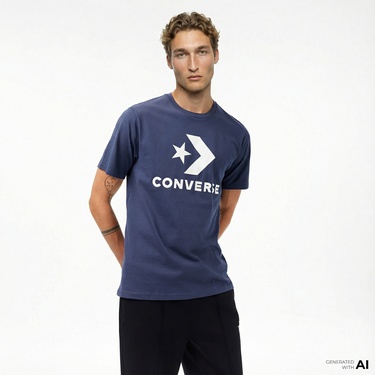  Converse Erkek Lacivert T-Shirt