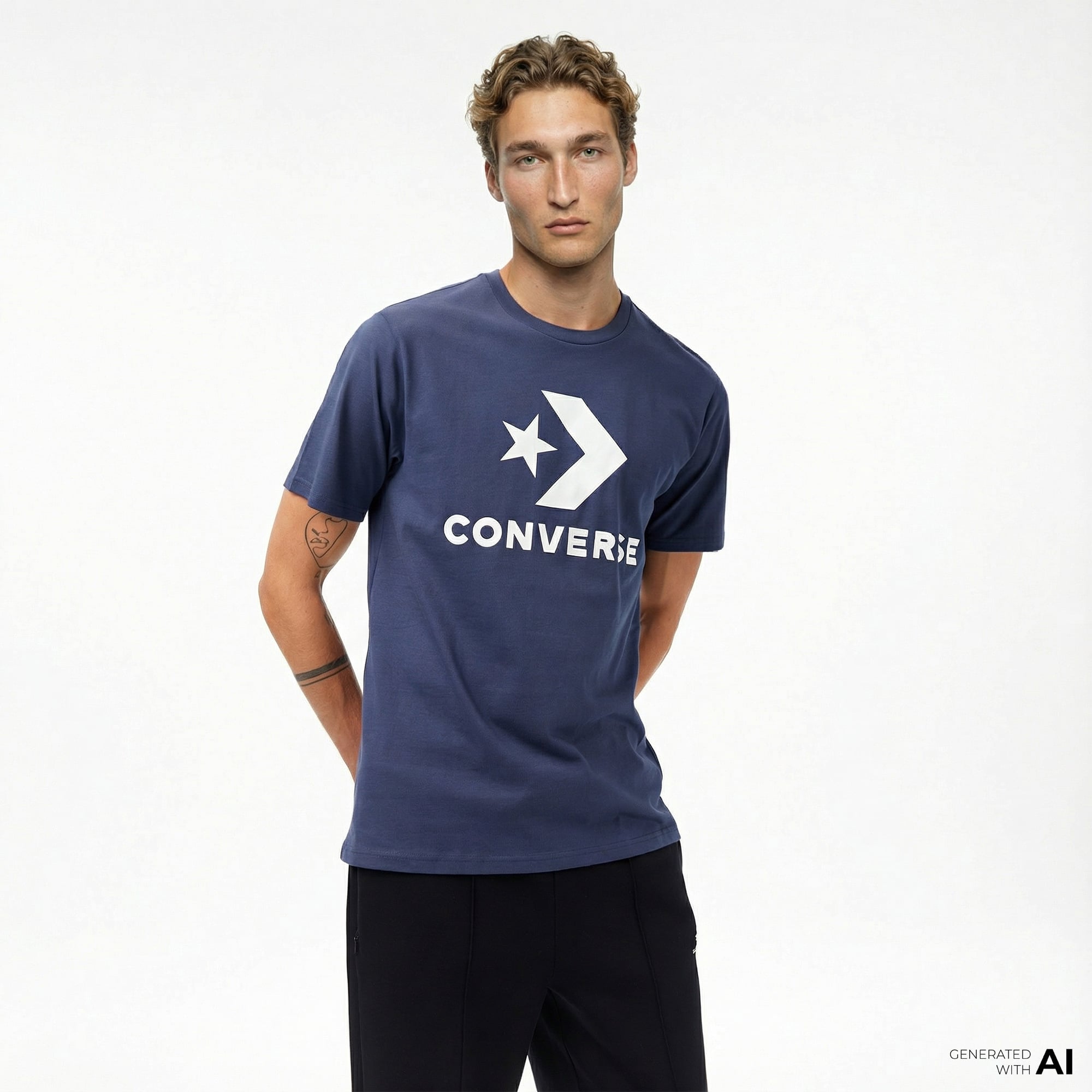  Converse Erkek Lacivert T-Shirt
