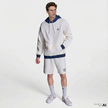  Converse Erkek Chuck Beyaz Hoodie